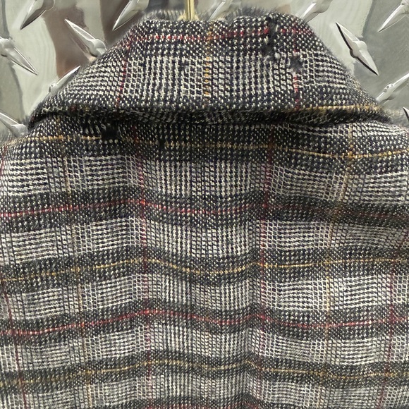 Gray Striped Women's Blazer - Picture 4 of 4